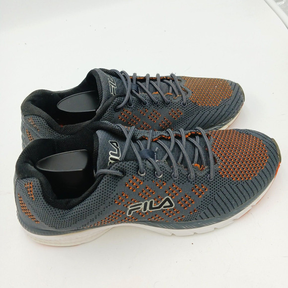 Fila Men's Memory Nite 1SG30271-504 Gray Orange Running Shoes Sneakers‎ Size 11 - Picture 1 of 16